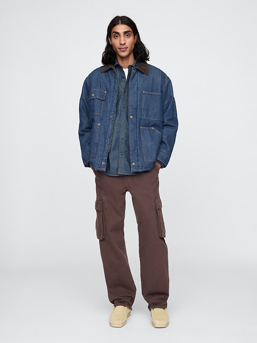 Image number 3 showing, Heavyweight Denim Lined Chore Jacket