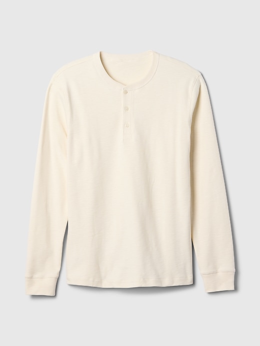 Image number 5 showing, Double-Knit Henley T-Shirt