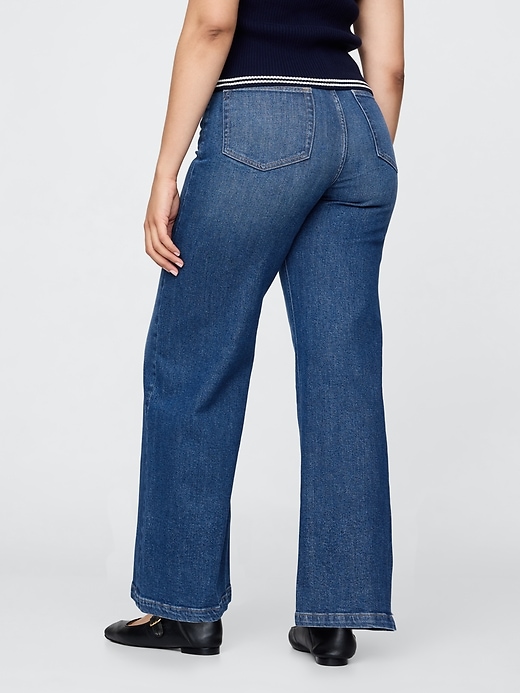 Image number 7 showing, Sky High Rise Stride Wide-Leg Jeans