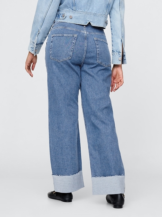 Image number 7 showing, Mid Rise Cuffed &#39;90s Loose Jeans