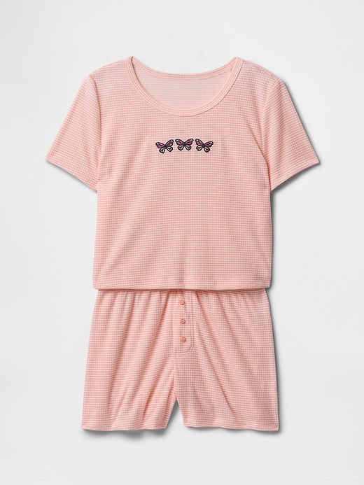 Image number 1 showing, Kids Recycled PJ Shorts Set