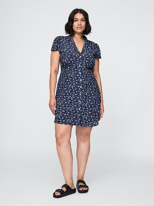 Image number 5 showing, Crepe Floral Mini Dress