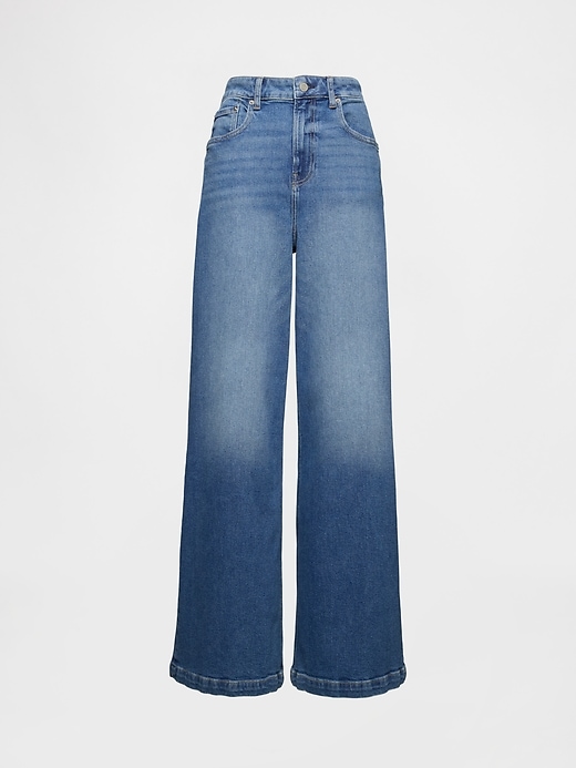 Image number 6 showing, Sky High Rise Stride Wide-Leg Jeans