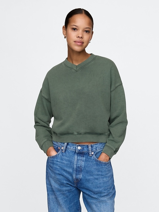 Image number 1 showing, French Terry Oversized Sweatshirt