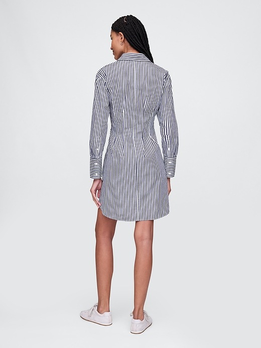 Image number 2 showing, Organic Cotton Poplin Mini Shirtdress