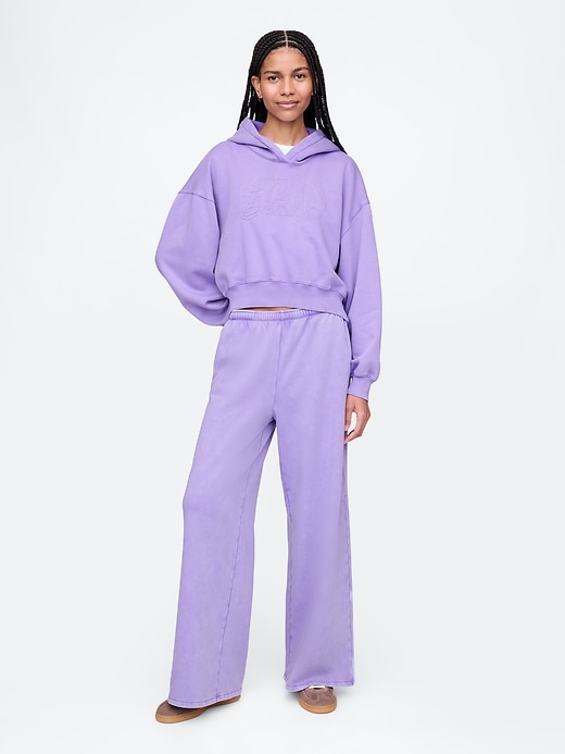 Image number 1 showing, Vintage Soft Baggy Wide-Leg Sweatpants