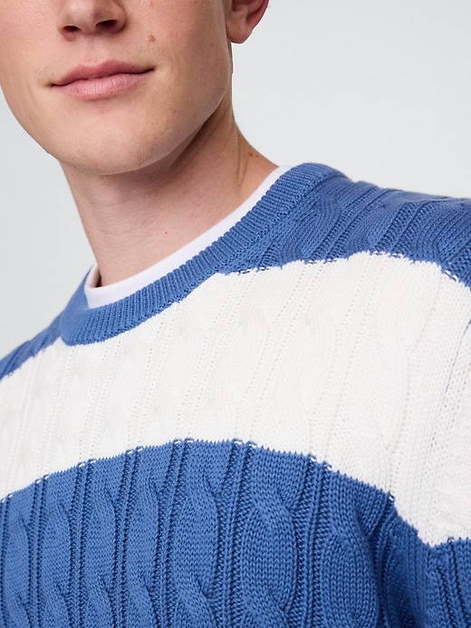 Image number 4 showing, Classic Cable-Knit Sweater