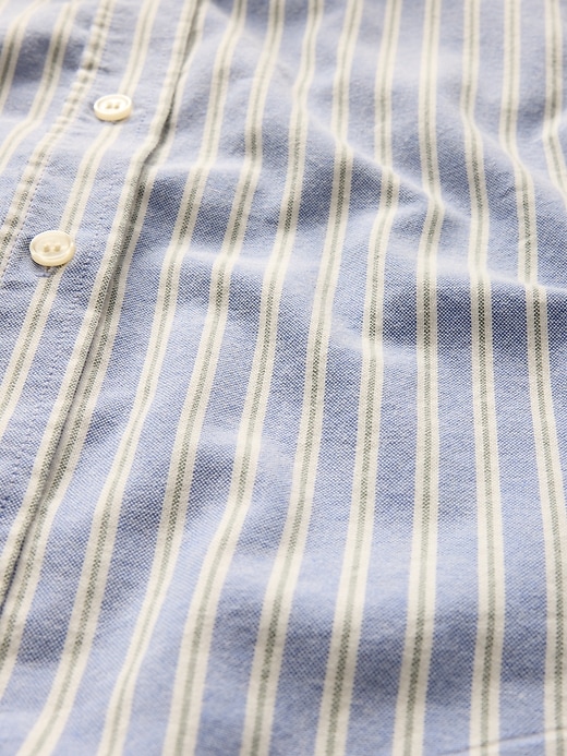 Image number 2 showing, Organic Cotton Oxford Cropped Big Shirt