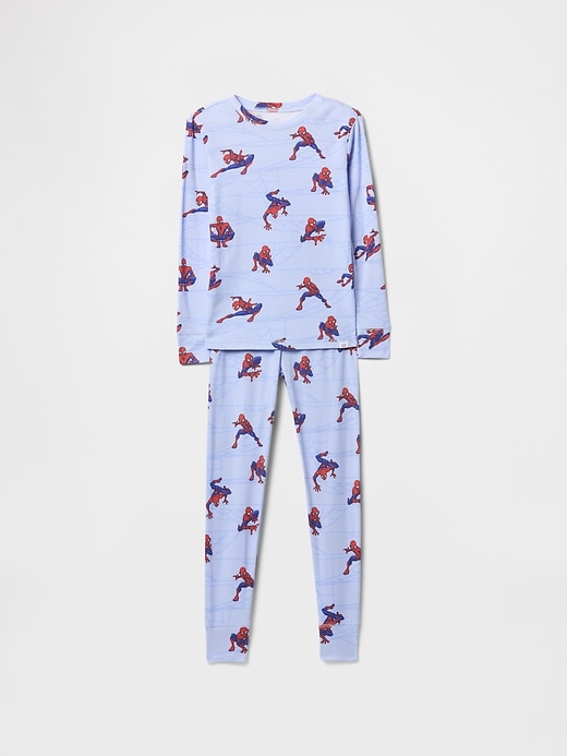 Image number 1 showing, Kids Marvel Organic Brushed Cotton Spider-Man PJ Set