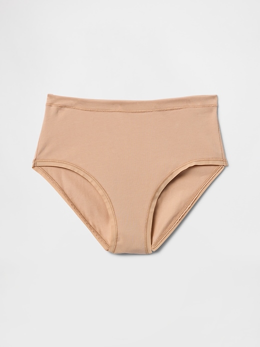 Image number 3 showing, Organic Stretch Cotton High Rise Bikini