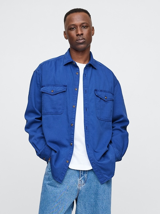 Image number 1 showing, UltraSoft Denim Big Shirt