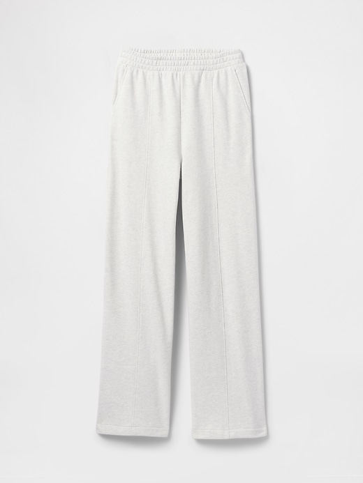 Image number 5 showing, French Terry Seamed Wide-Leg Sweatpants