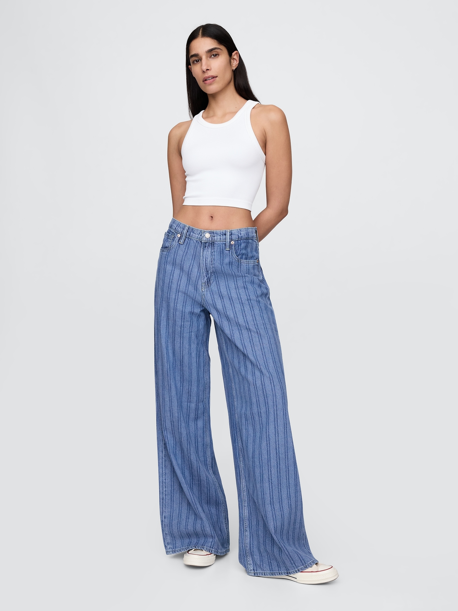 Mid Rise UltraSoft Baggy Jeans