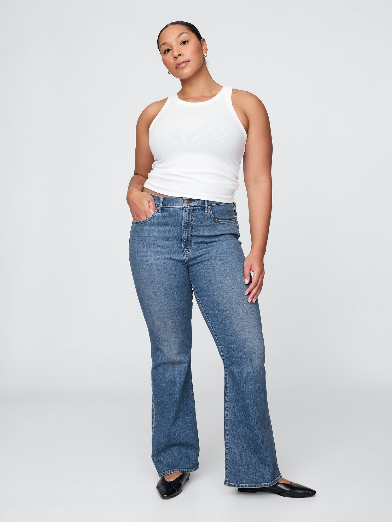 High Rise '70s Flare Jeans