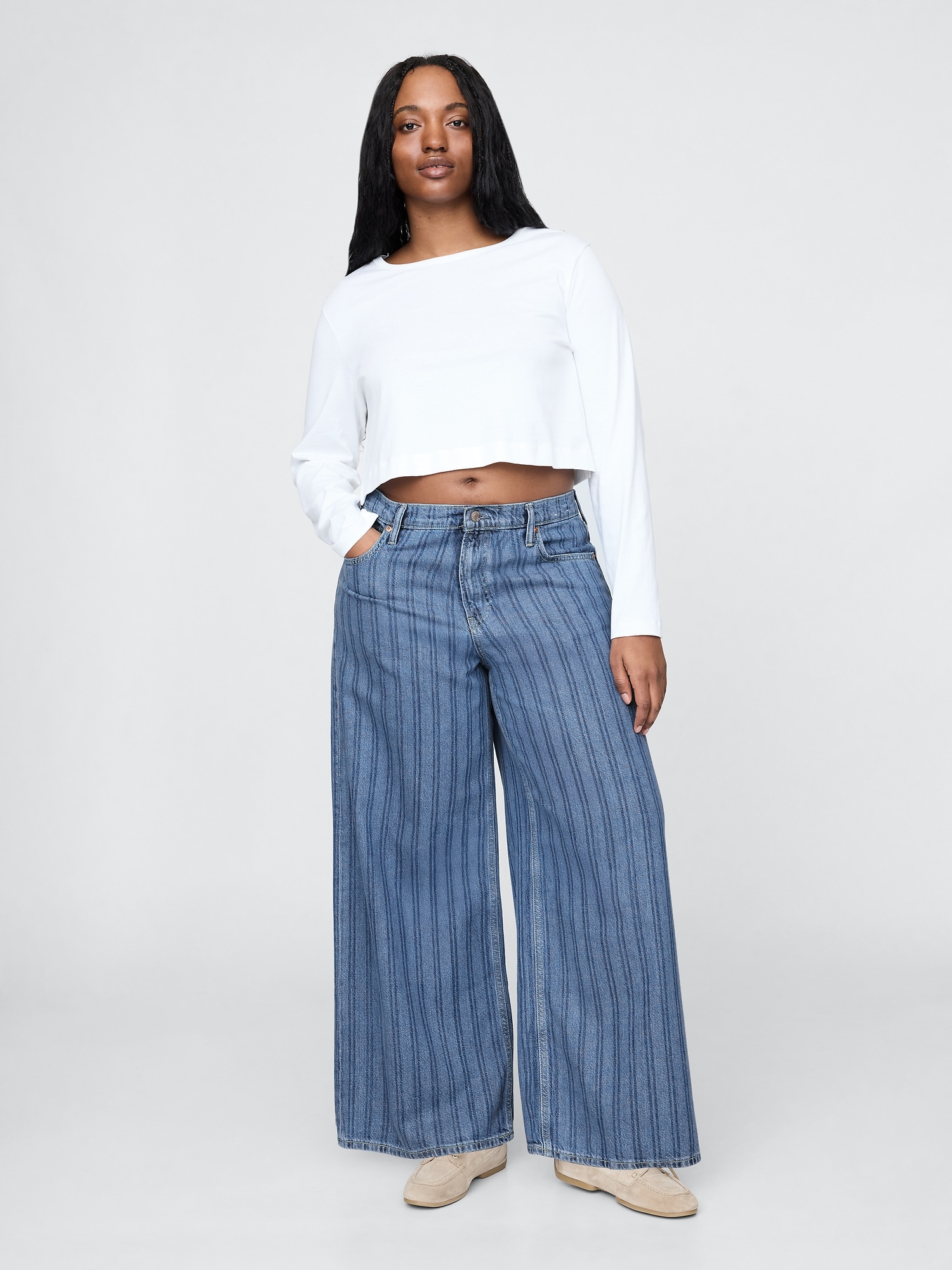 Mid Rise UltraSoft Baggy Jeans