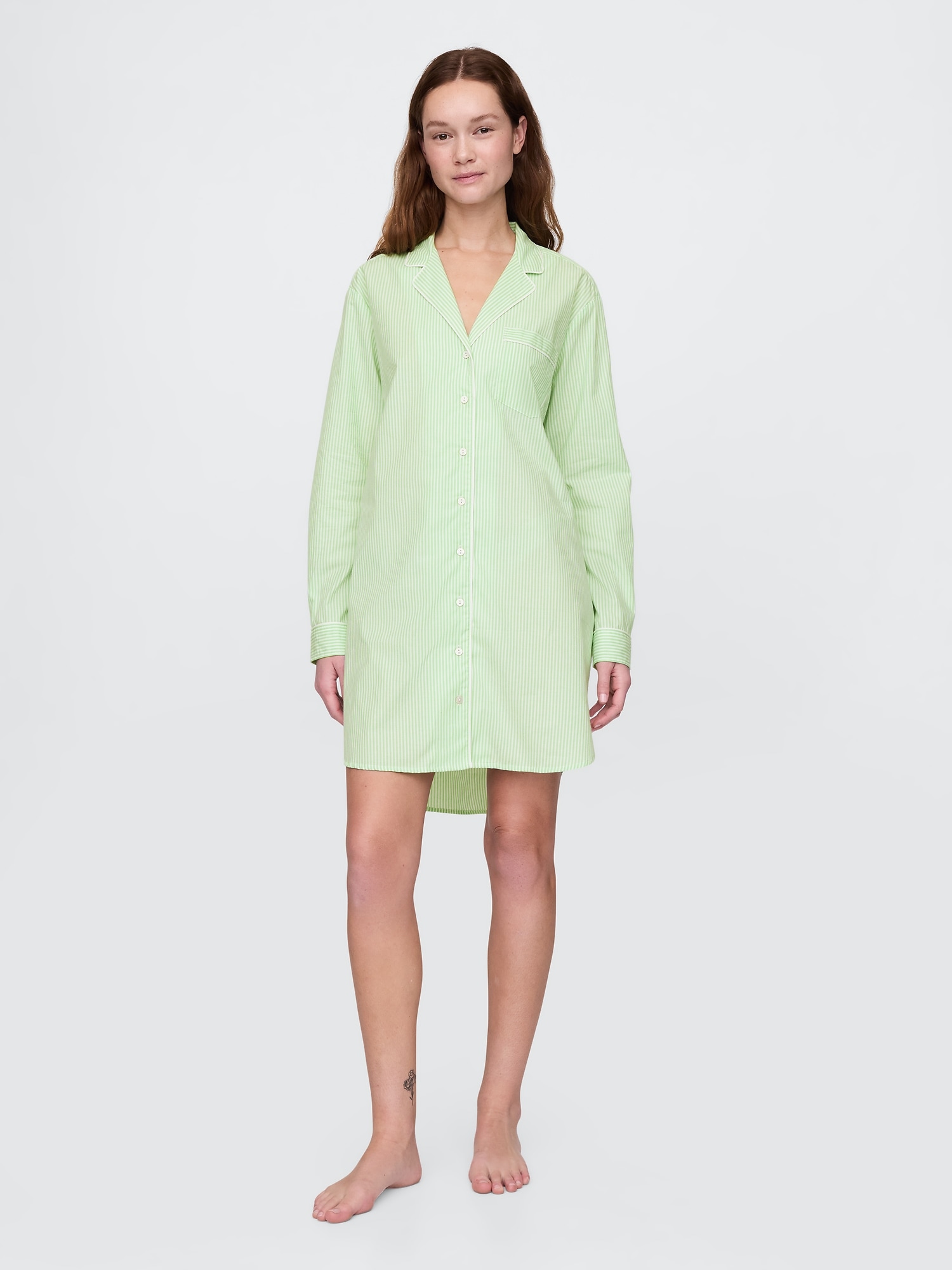 Poplin PJ Shirtdress