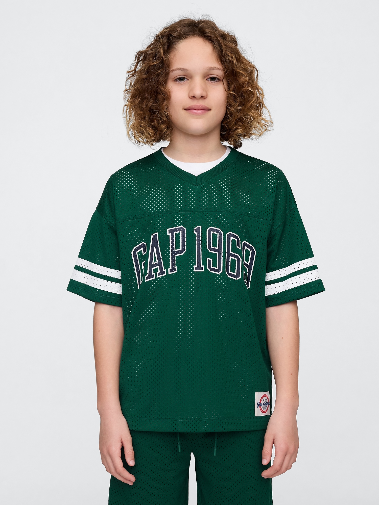 Kids GapFit Tech Mesh Jersey T-Shirt