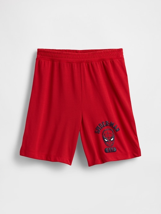 Image number 1 showing, Kids Marvel Spider-Man Recycled PJ Shorts