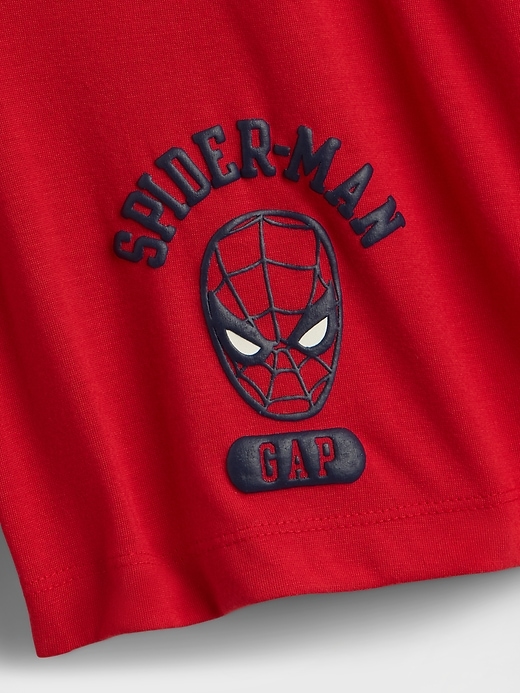 Image number 3 showing, Kids Marvel Spider-Man Recycled PJ Shorts