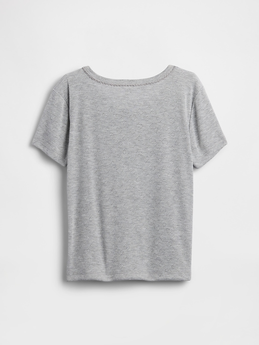 Image number 2 showing, Kids Recycled Pointelle PJ T-Shirt